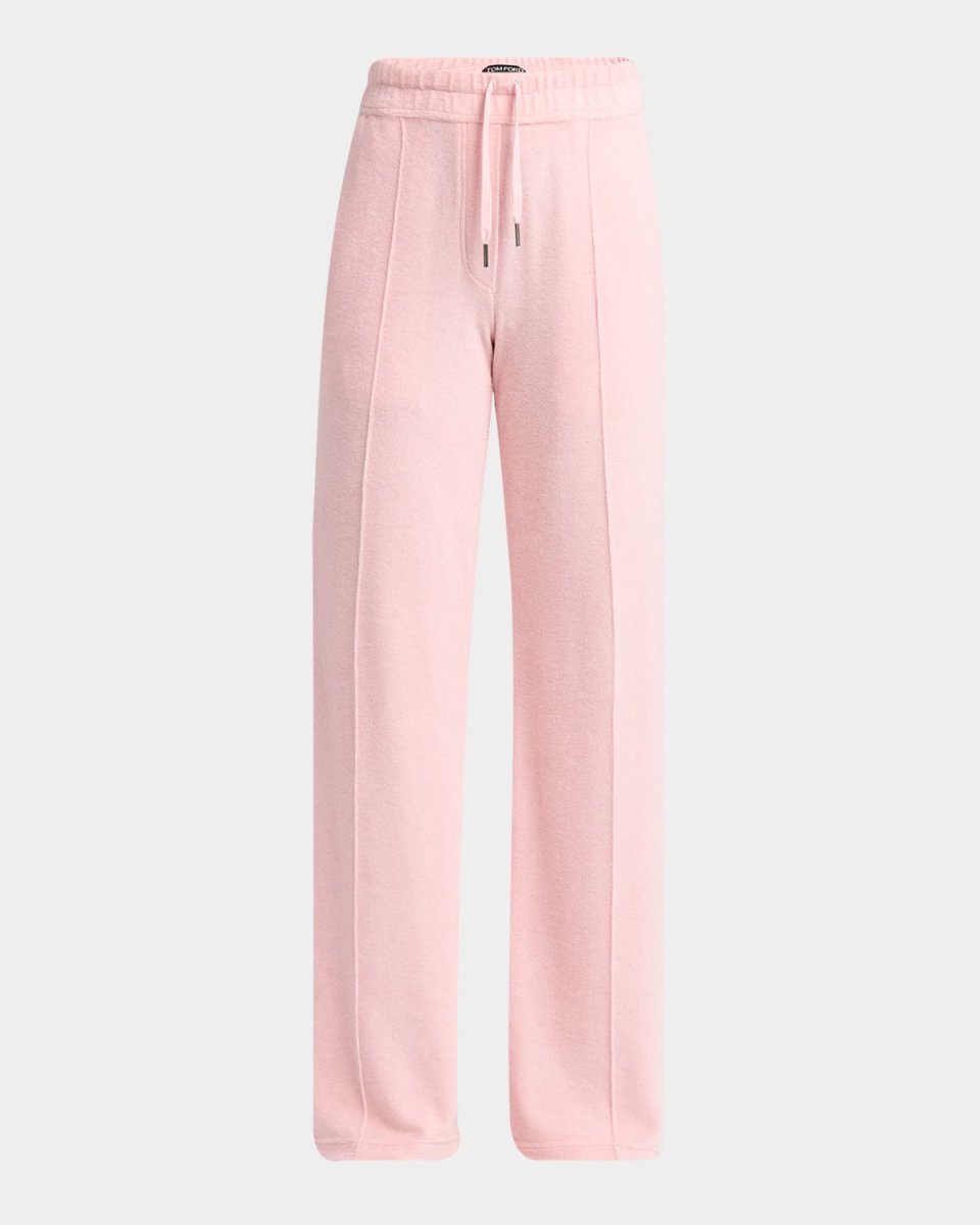Toweling Jersey Straight-Leg Tracksuit Pants